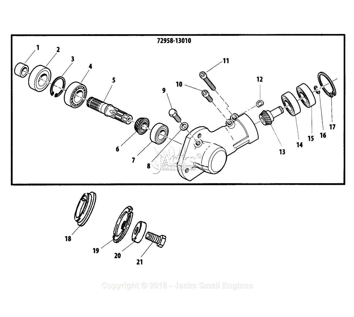 Shindaiwa LE230 Parts Diagram for Gear Case