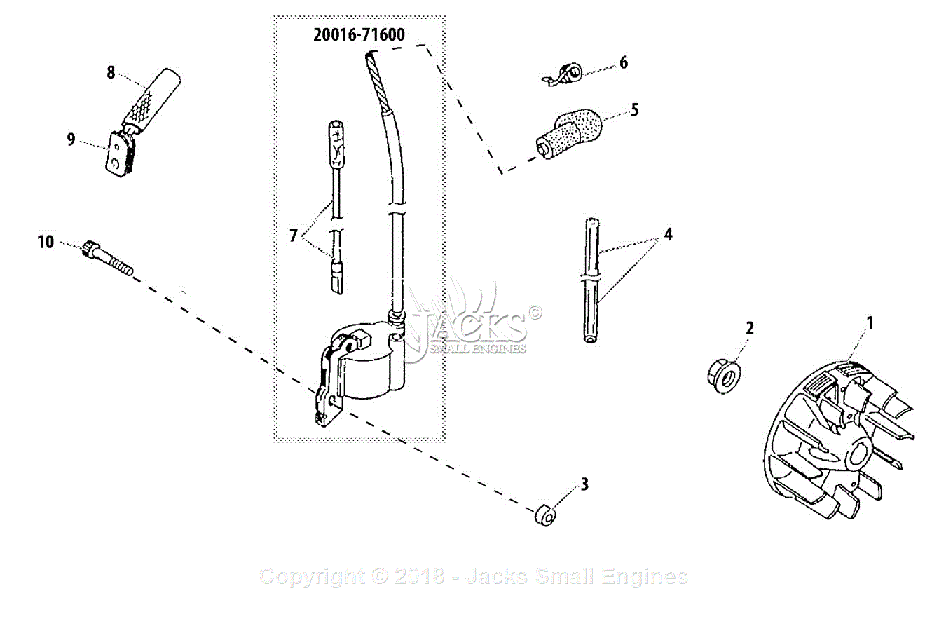 Shindaiwa LE231 Parts Diagram for Flywheel, Coil