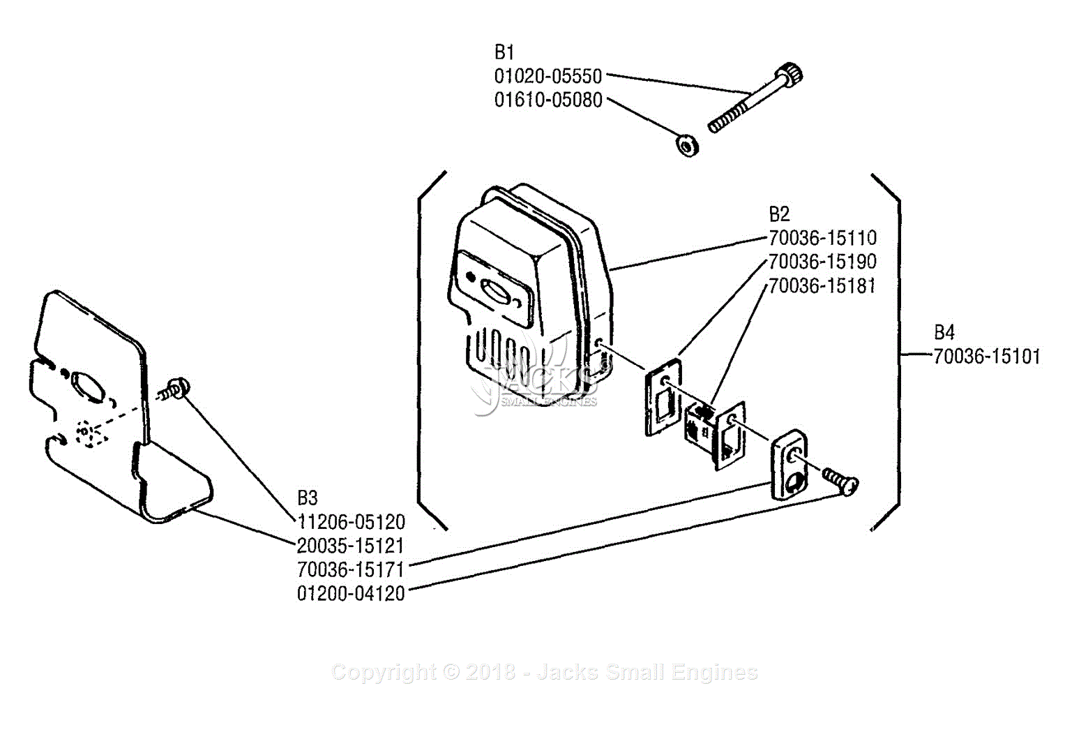 Shindaiwa T20 Parts Diagram For Muffler 2585