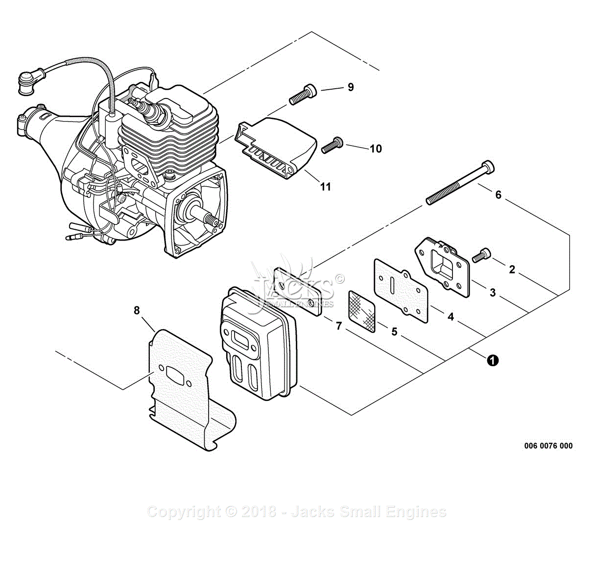 Shindaiwa T235 S/N: S95713001001 - S95713999999 Parts Diagram for Exhaust