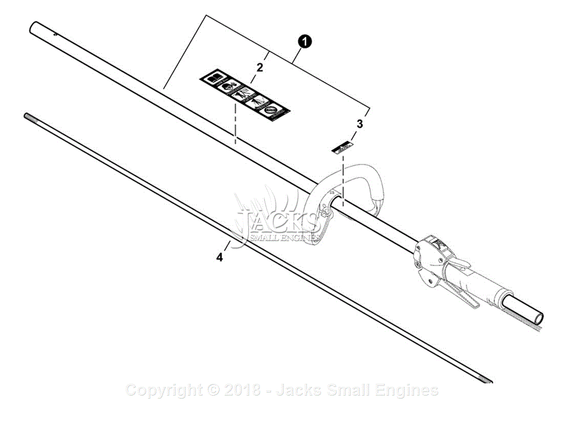 Shindaiwa T235 S/N: T76214001001 - T76214999999 Parts Diagram for Main Pipe