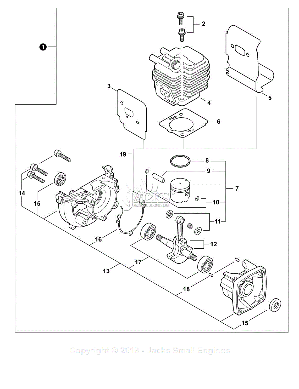 Shindaiwa T235 S N: T76214001001 - T76214999999 Parts Diagram For Engine