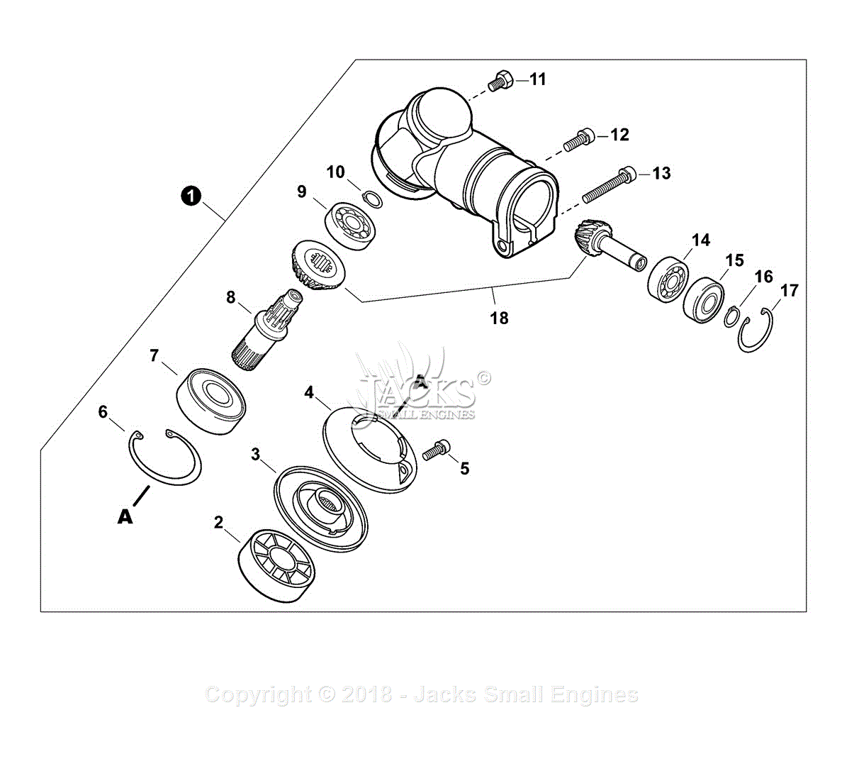 Shindaiwa T242 S/N: T16212001001 - T16212999999 Parts Diagram for Gear ...