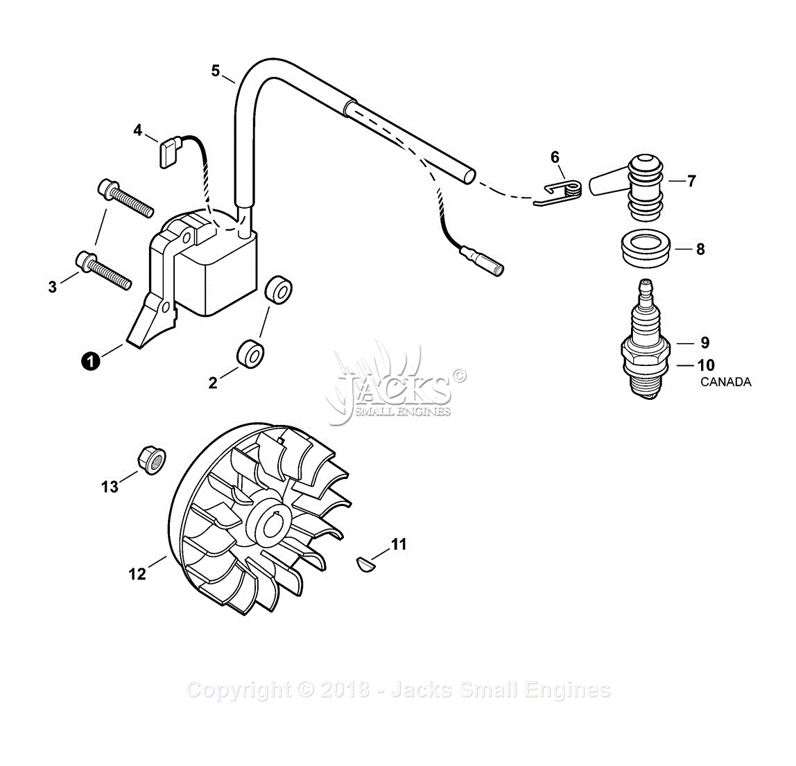 Shindaiwa T242 Sn T16212001001 T16212999999 Parts Diagram For Ignition 4235