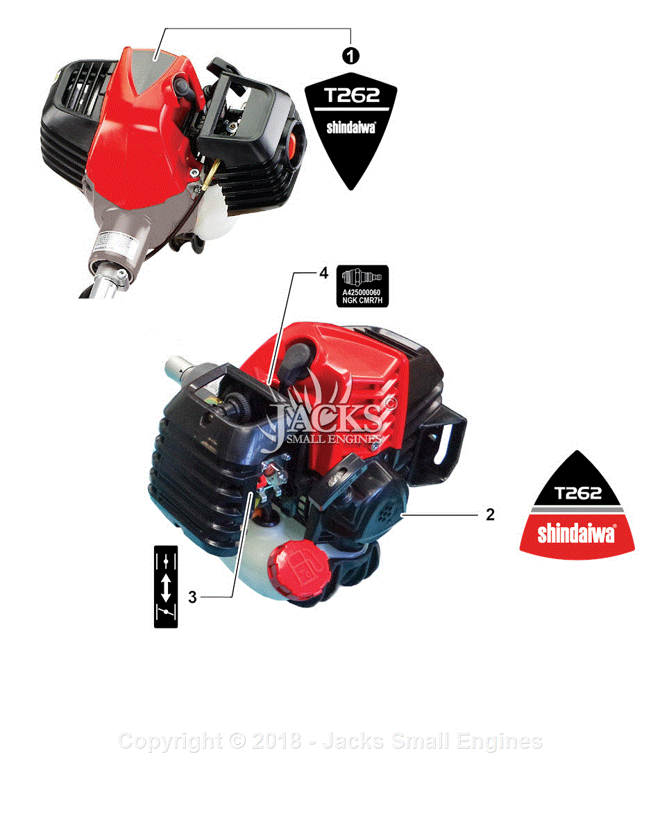 Shindaiwa T262 S/N: T95115001001 - T95115999999 Parts Diagram for LABELS