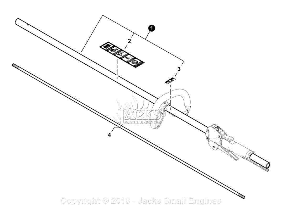 Shindaiwa T262 S/N: T95115001001 - T95115999999 Parts Diagram for MAIN PIPE