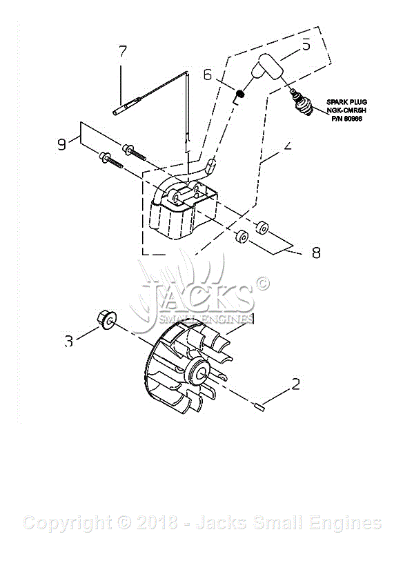 Shindaiwa T3410 Parts Diagram for Ignition