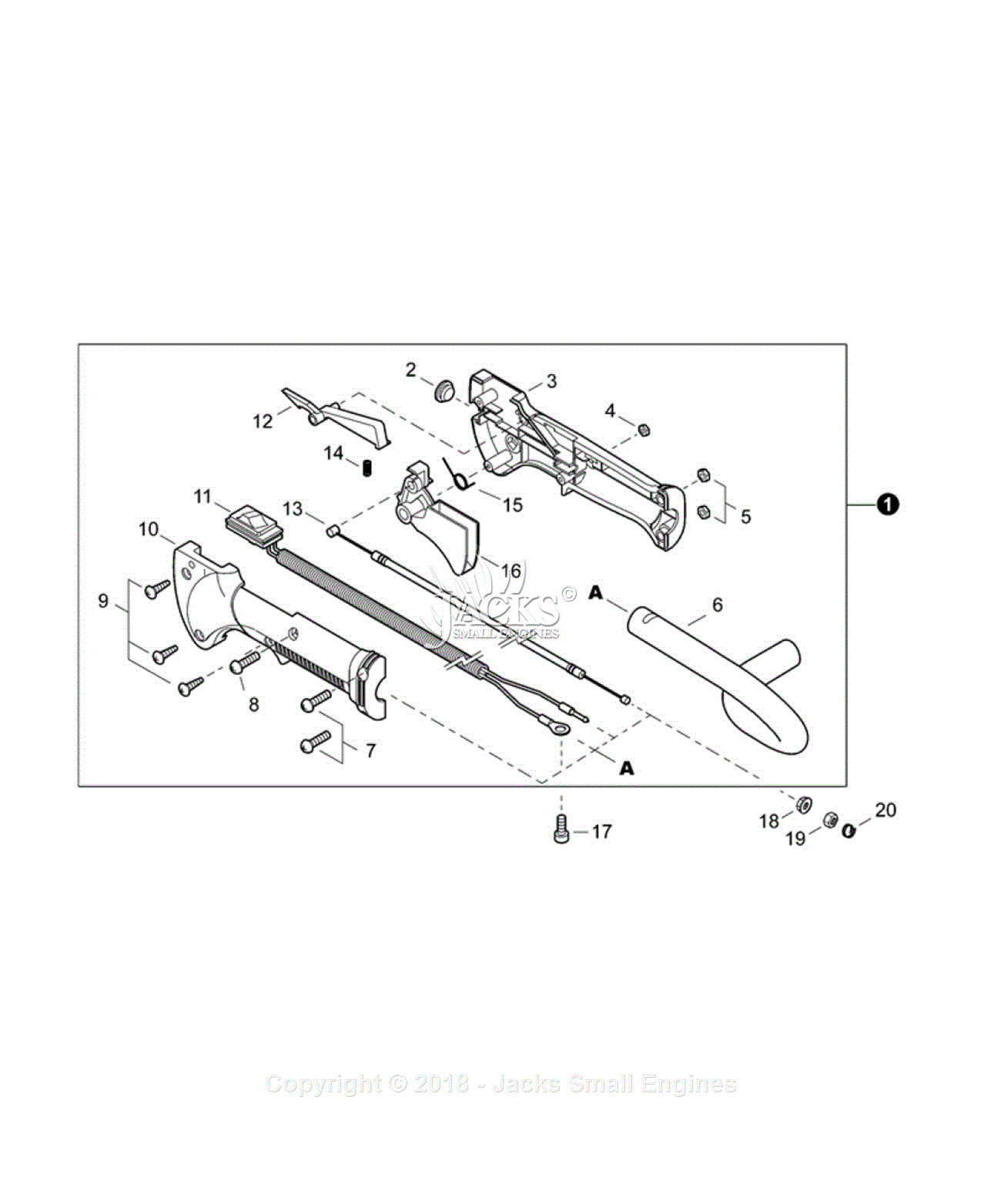 Shindaiwa Ht235 Sn T29913001001 T29913999999 Parts Diagram For Rear Handle Throttle Control 0730