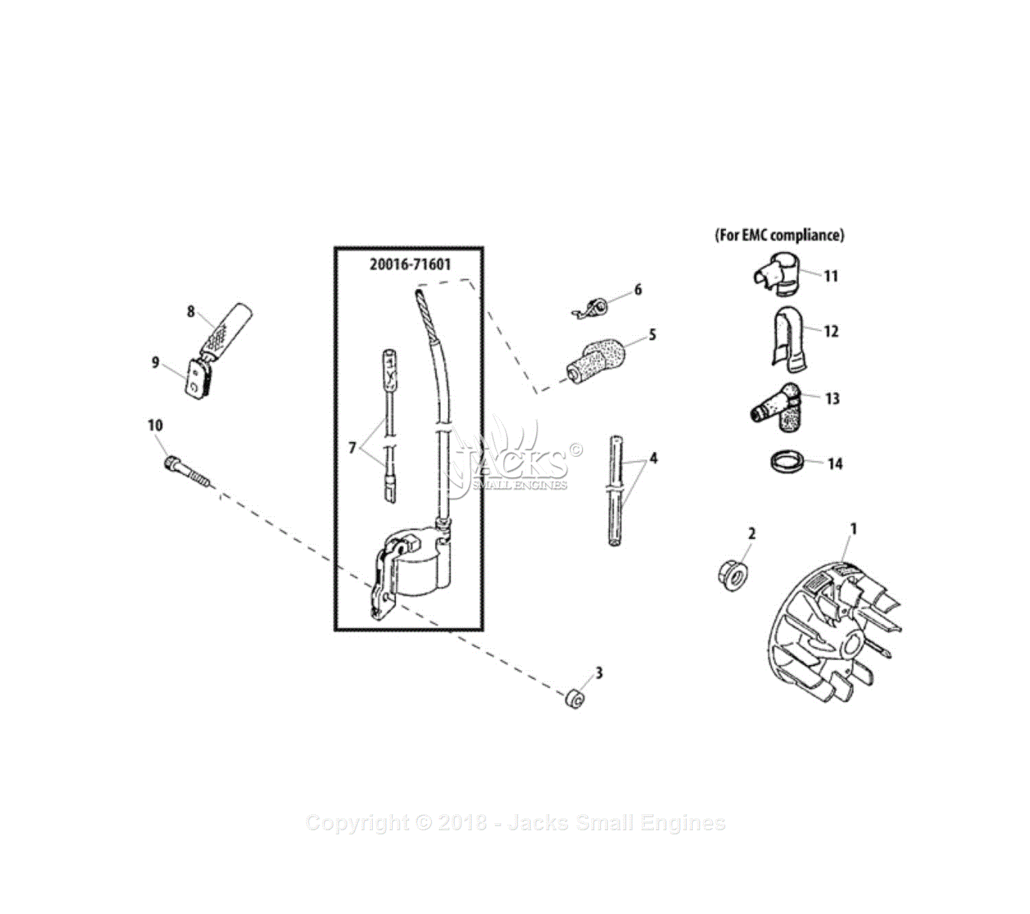 Shindaiwa M230 Parts Diagram for Flywheel, Coil