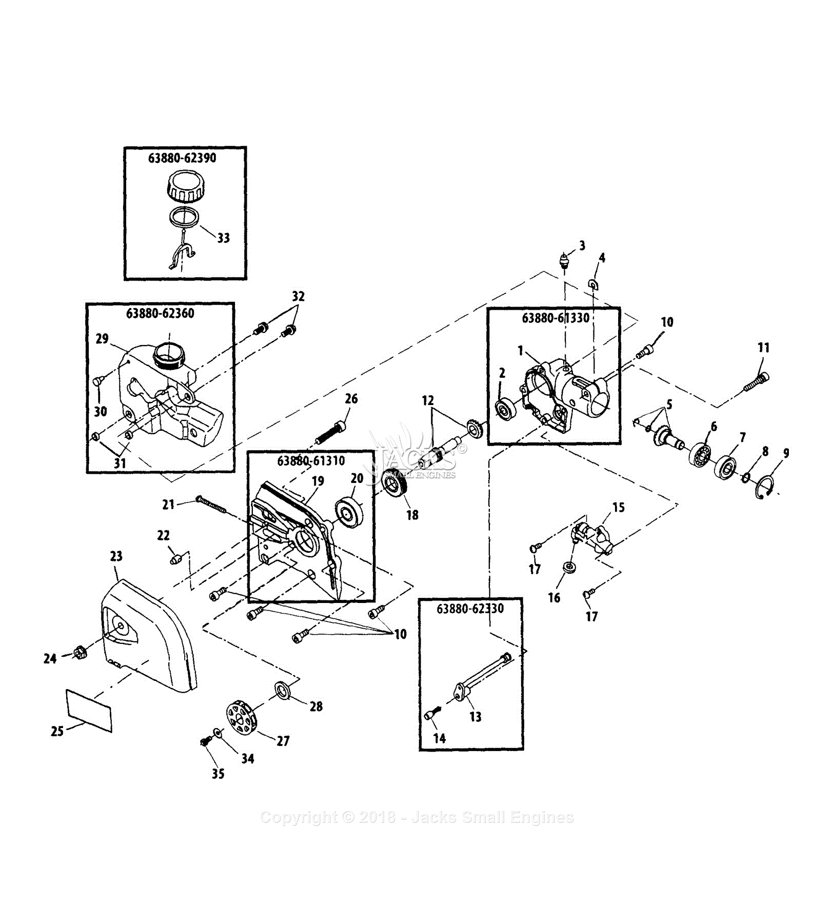 Shindaiwa P230 Parts Diagram For Gearcase