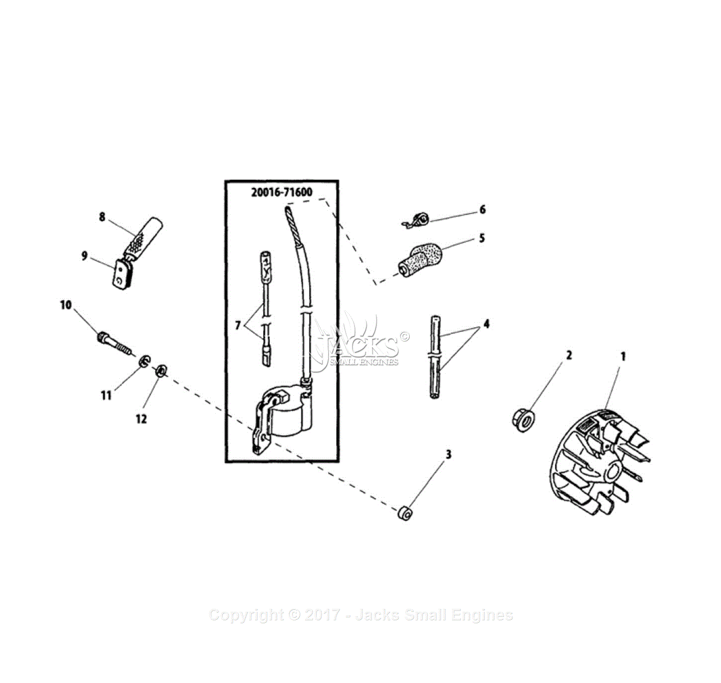 Shindaiwa PB230 Parts Diagram for Flywheel, Coil