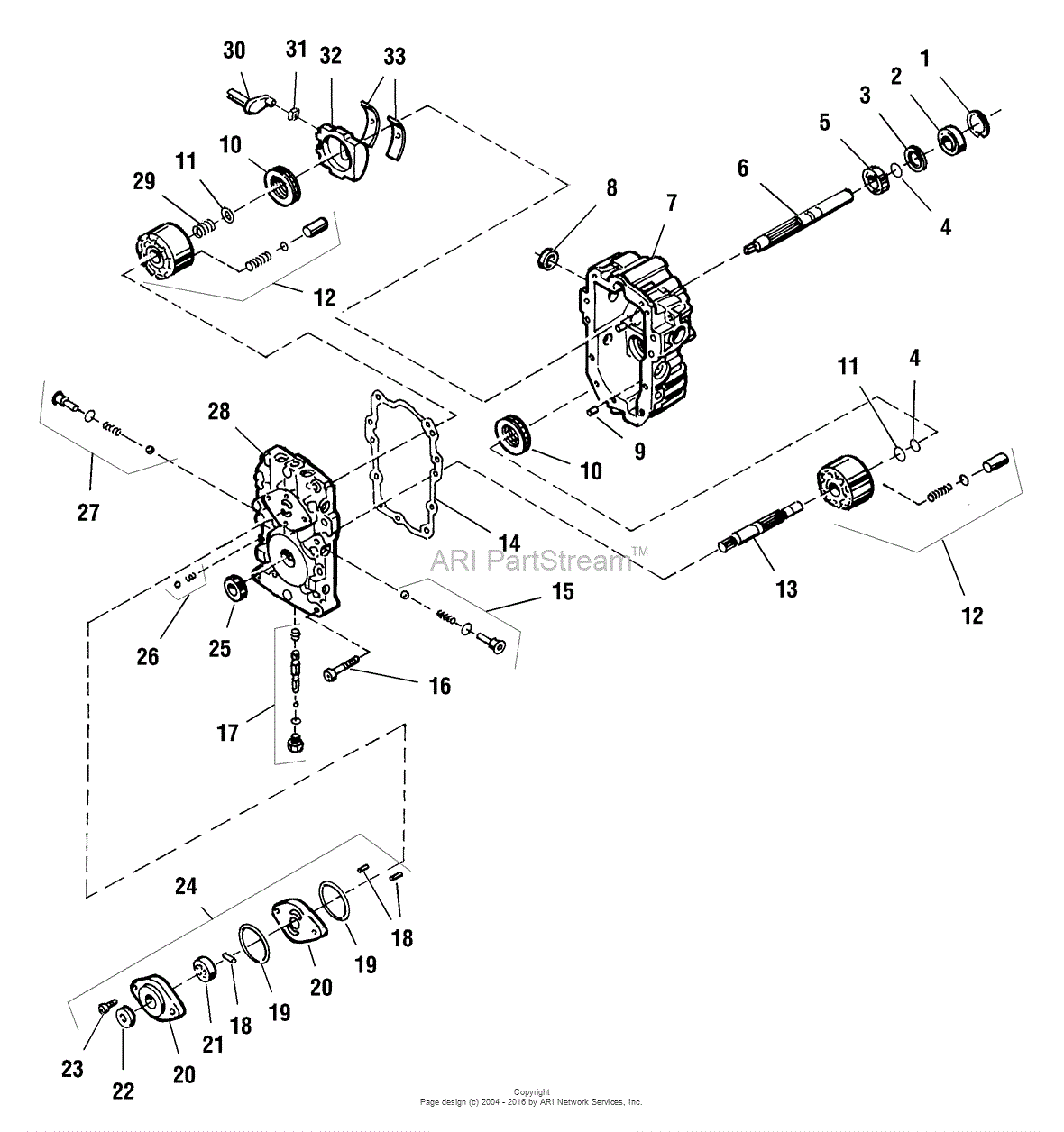 Simplicity 1693153 - 1718H, 18HP Hydro TRACTOR ONLY Parts Diagram for ...