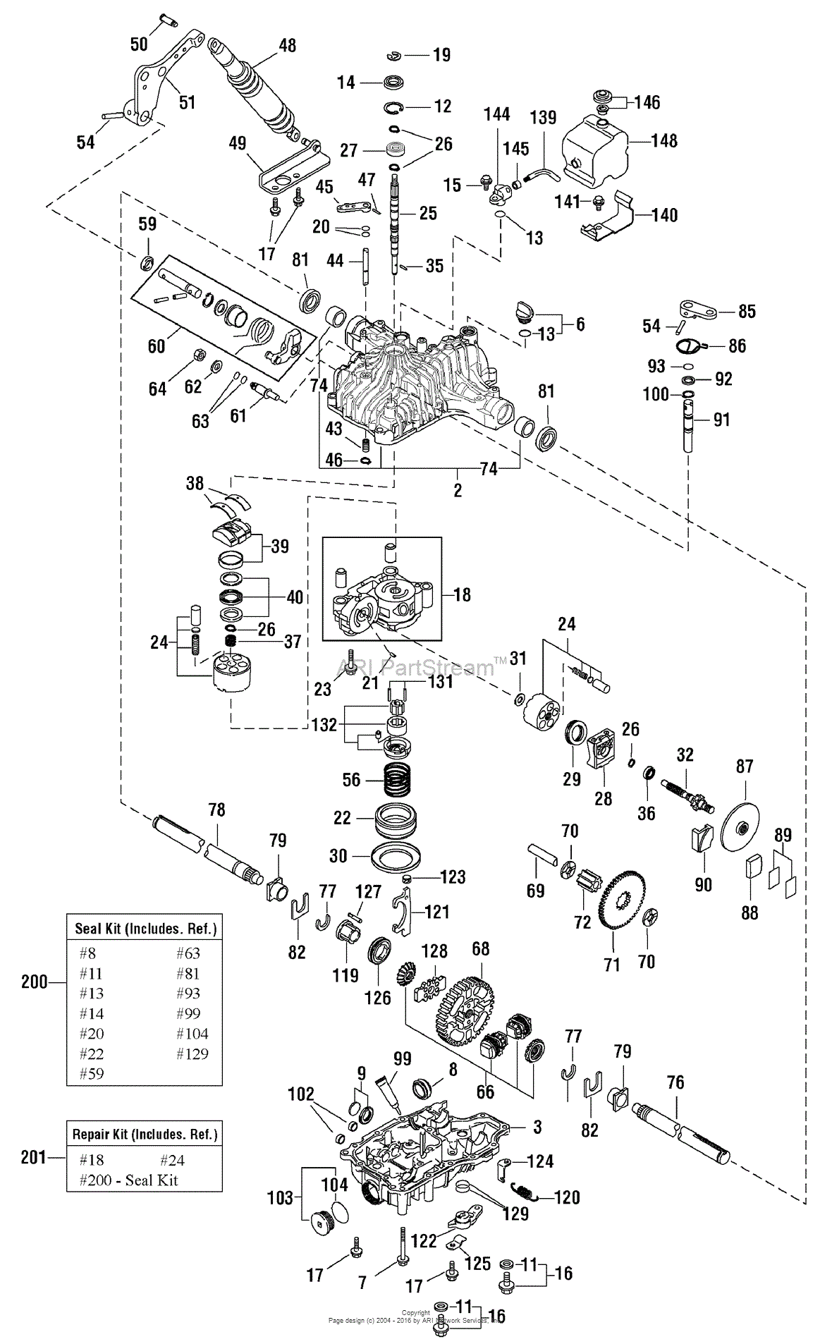 Simplicity 1694819 - Conquest, 23HP Hydro RMO Parts Diagram for ...