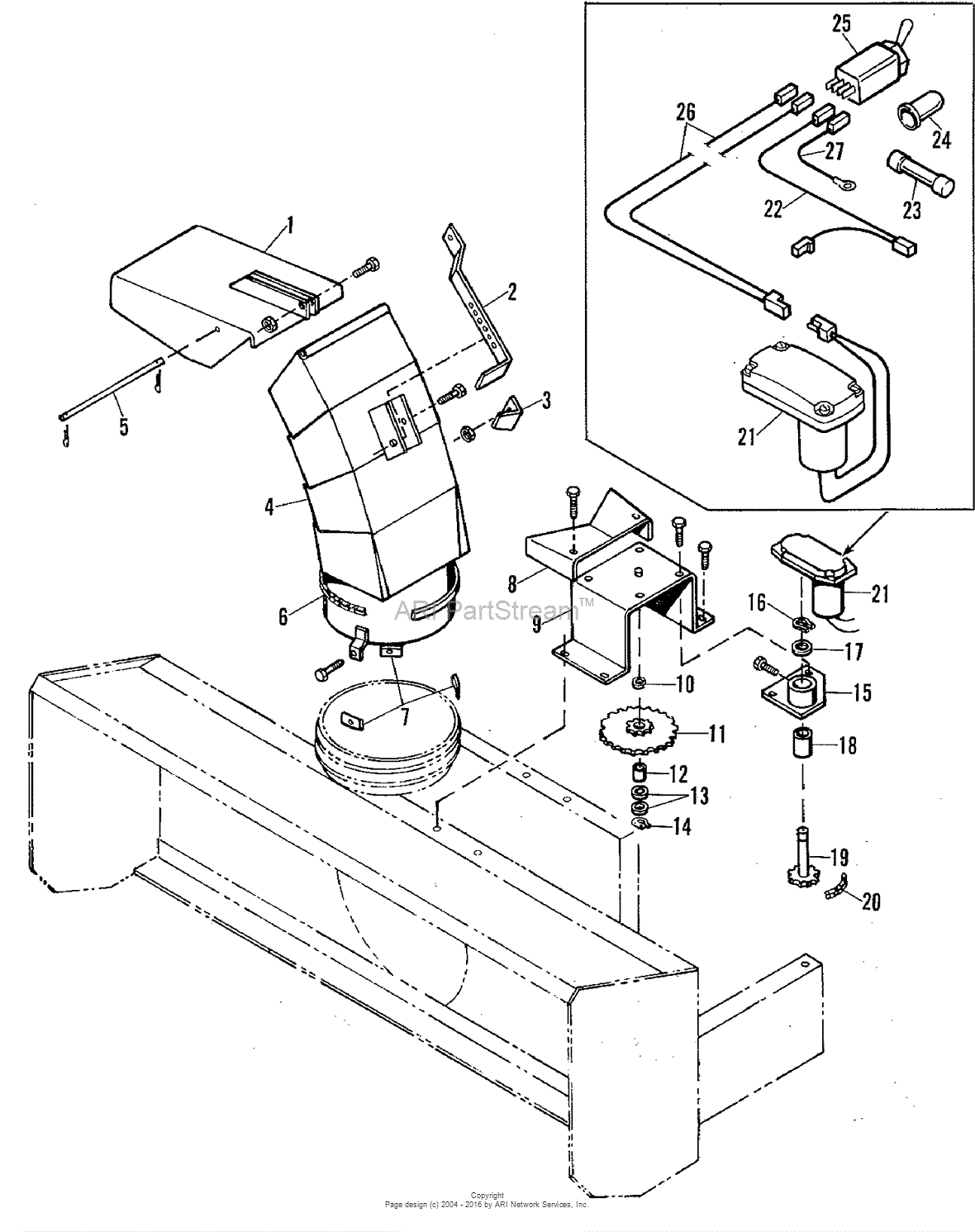 Simplicity 2109593 - SNOWTHROWER Model 64 Parts Diagram for Electrical ...