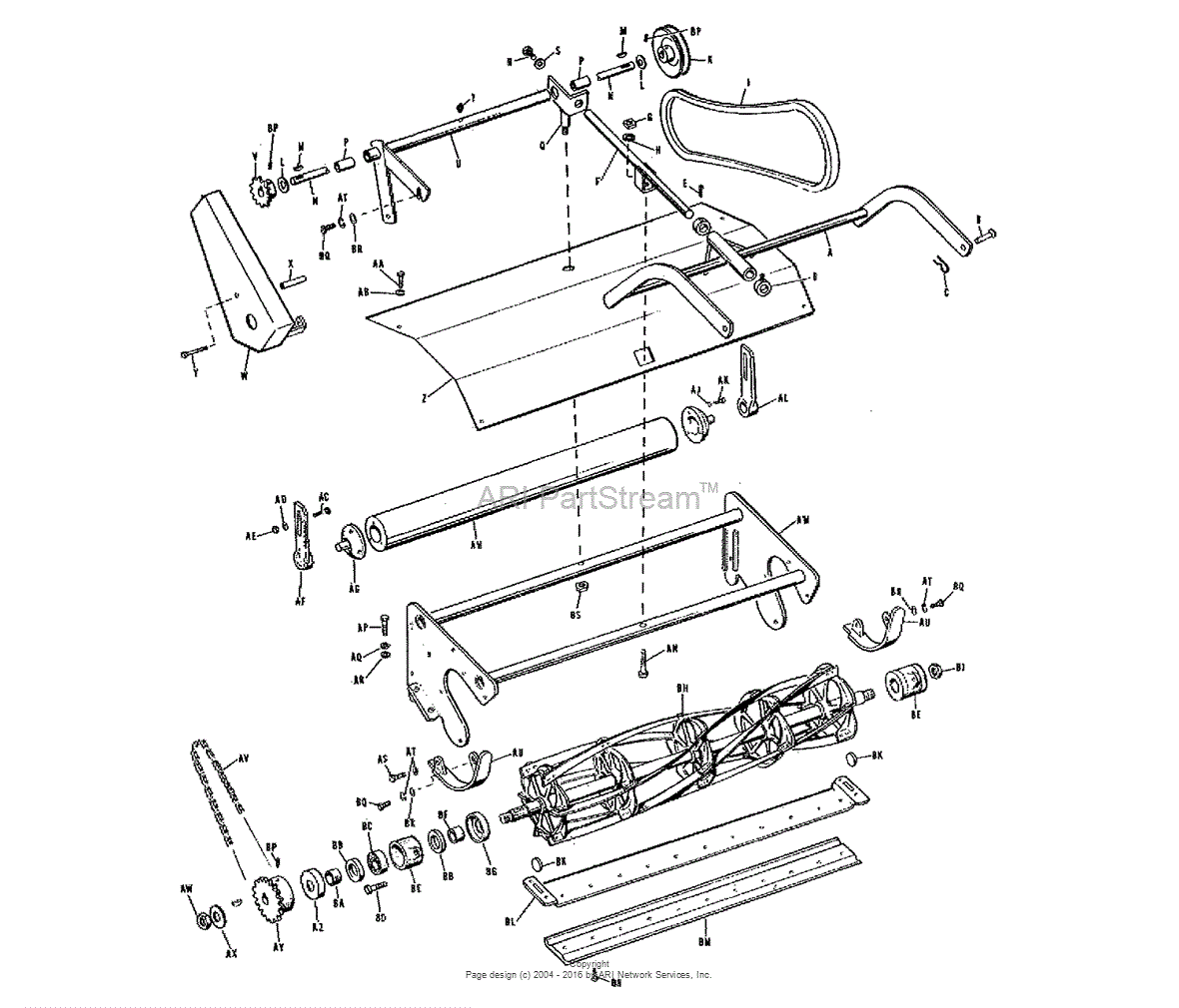 Simplicity 990117 - 30 Reel Mower Parts Diagram for Reel Mower Group  (3584I01)