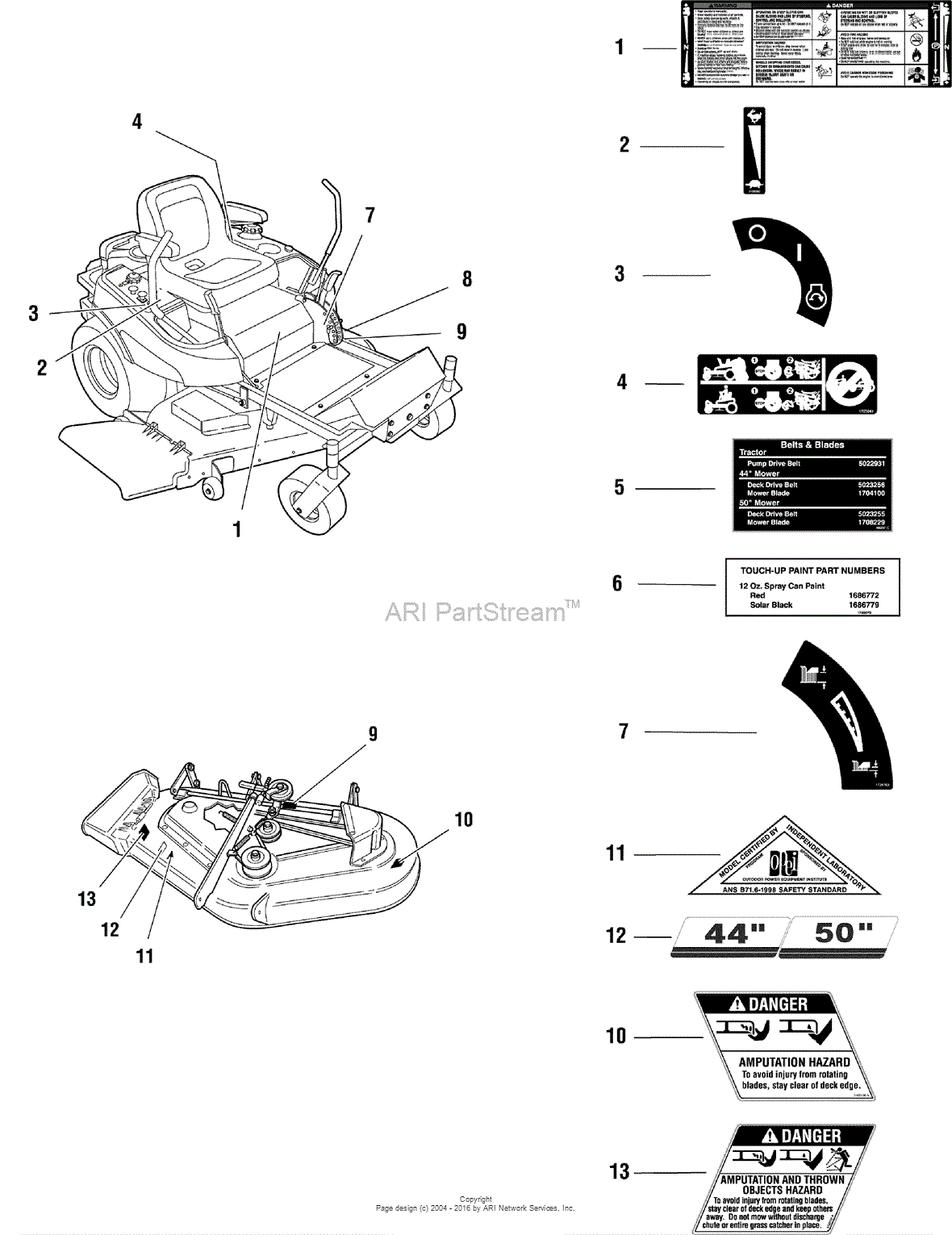 Simplicity 2690487 - Consumer ZT1844, 18HP Kohler w/44