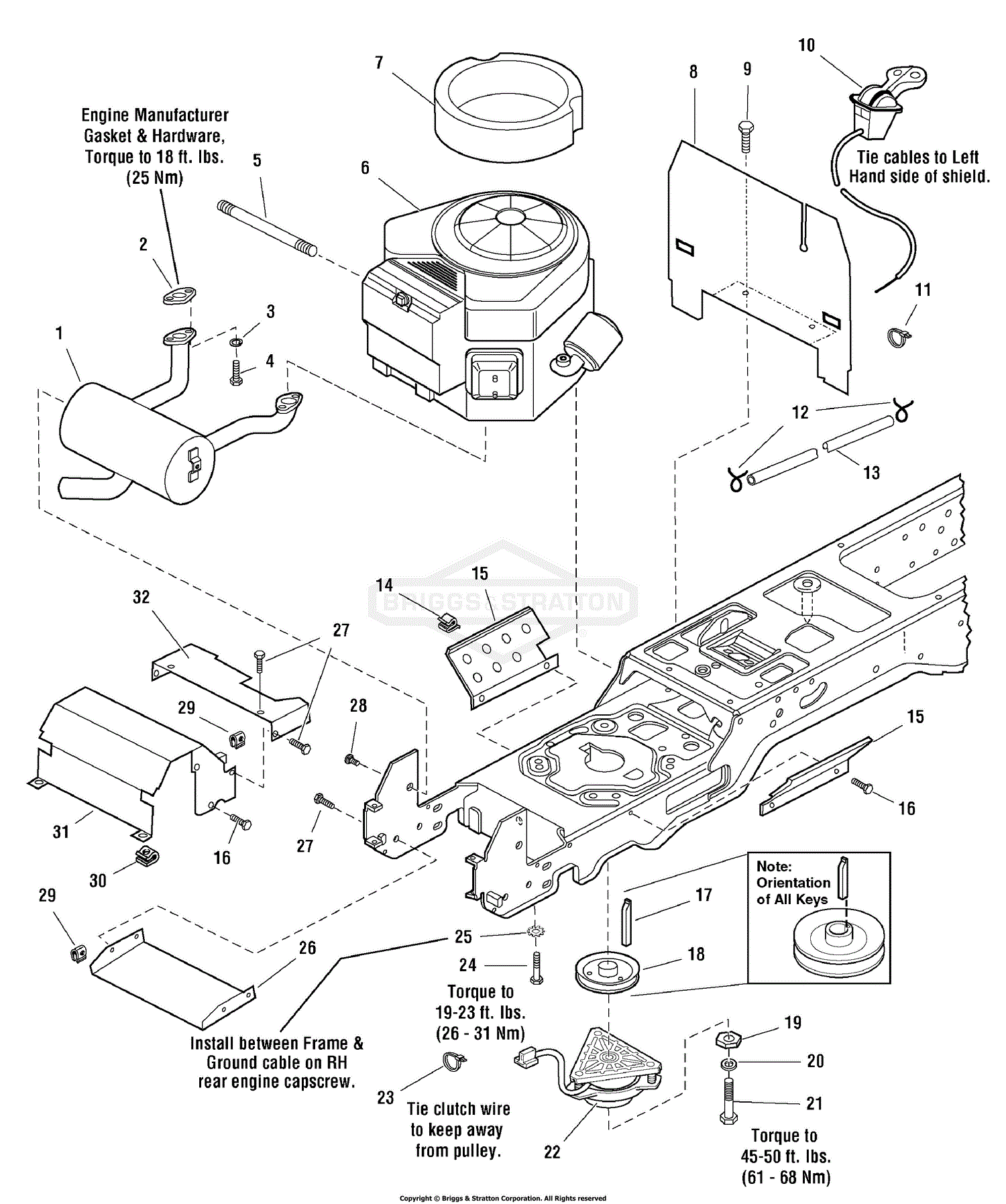 Simplicity 1694626 1722h 22hp Hydro Rmo Parts Diagram For Engine Group 20hp 22hp 23hp Briggs Stratton Vanguard Twin