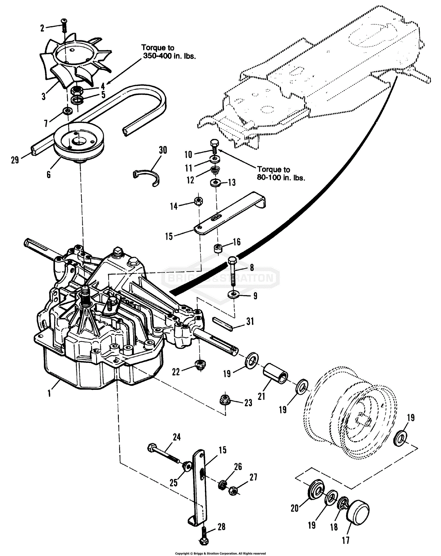 Simplicity 1692281 - 1614H, 18HP Hydro Parts Diagram for Transmission ...