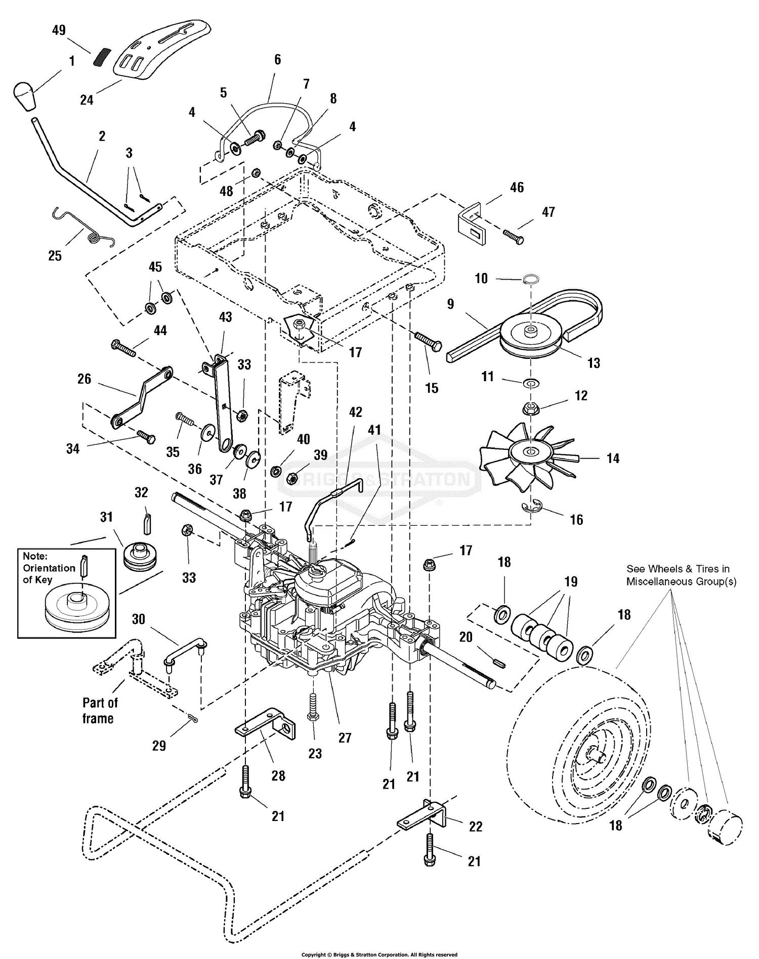 Simplicity 1694801 - 2518H, 18HP Hydro (CE/Export) Parts Diagram for ...