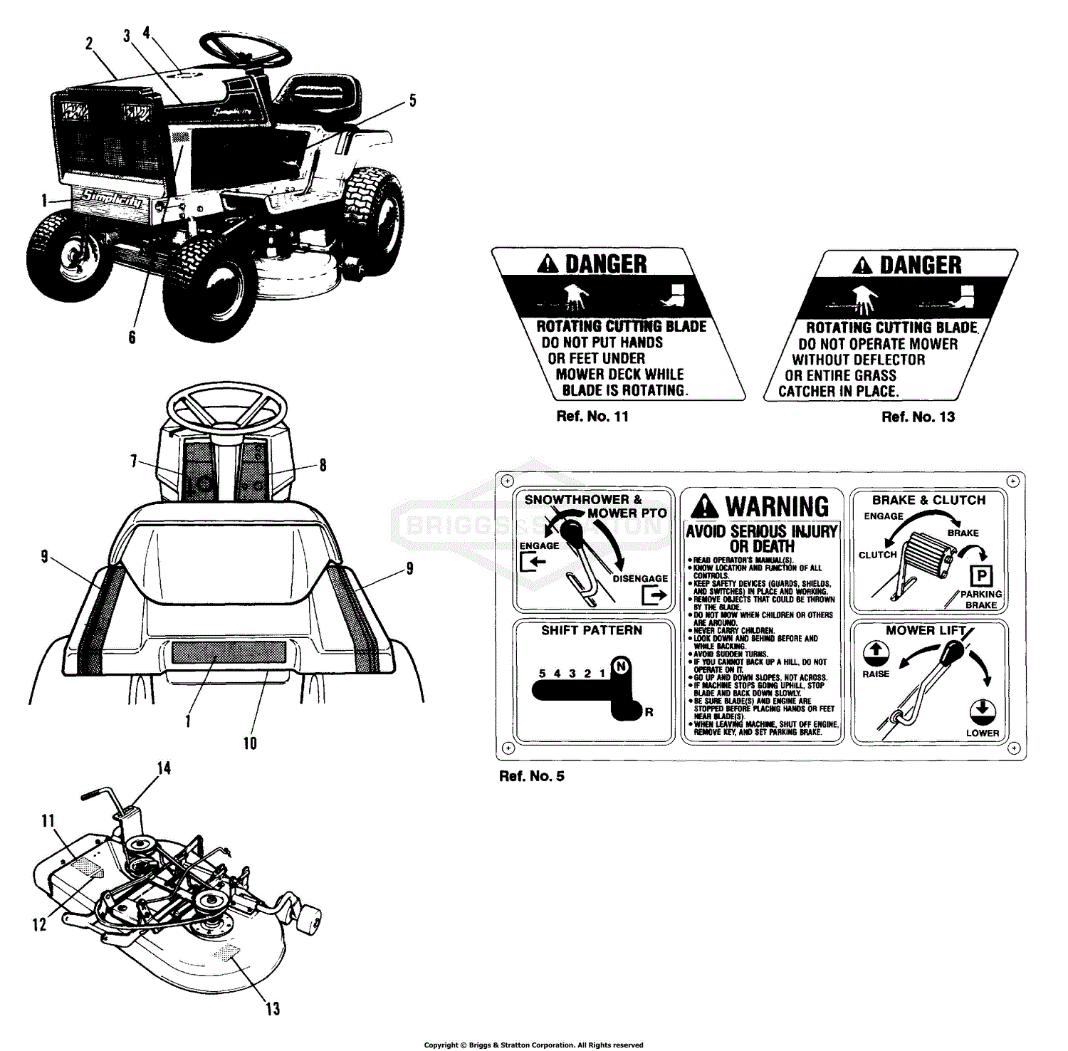 Simplicity 1691049 - 4211, 11HP Gear TRACTOR ONLY Parts Diagram for ...