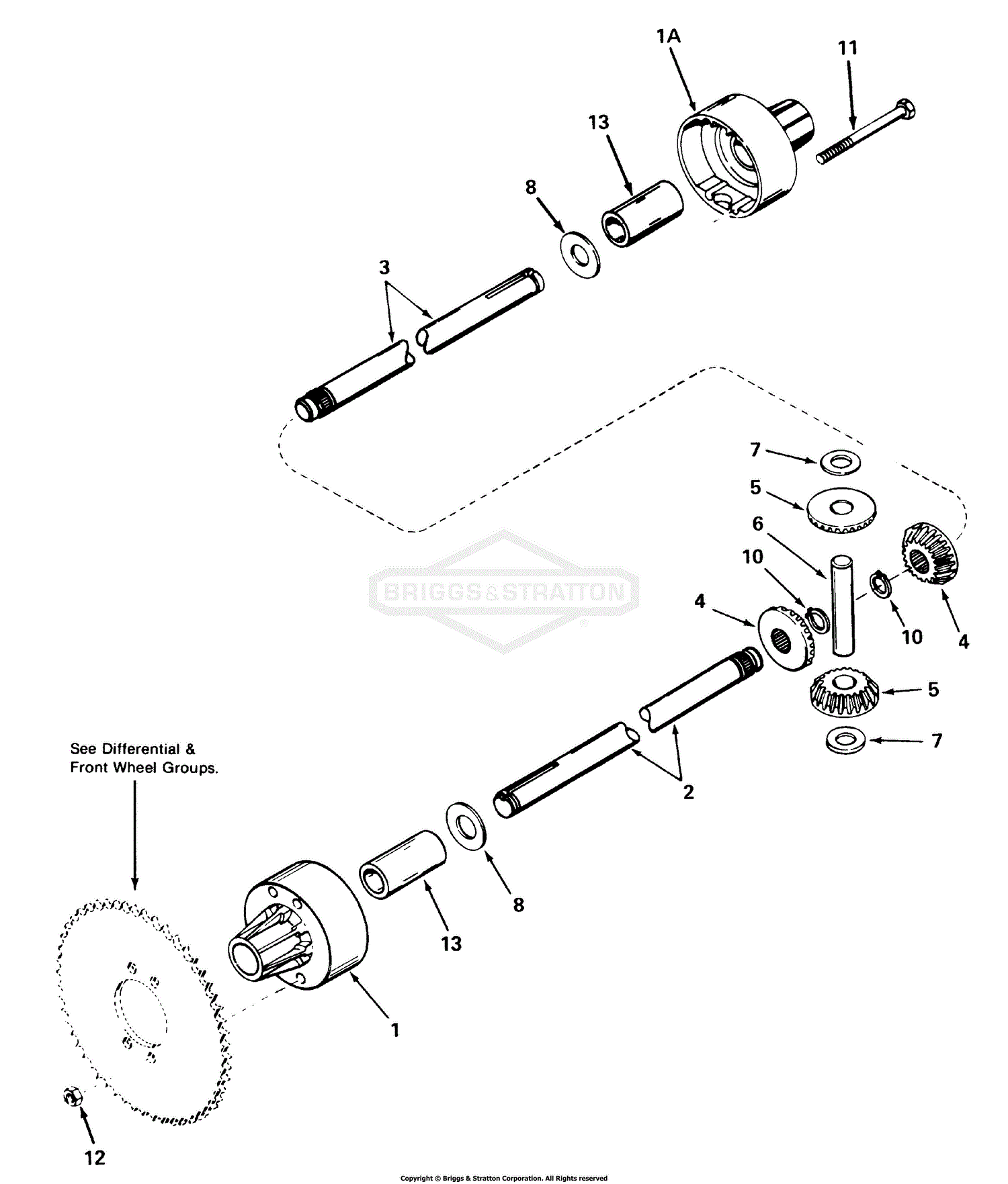 home-lawn-mowers-peerless-tecumseh-series-100-differential-axle