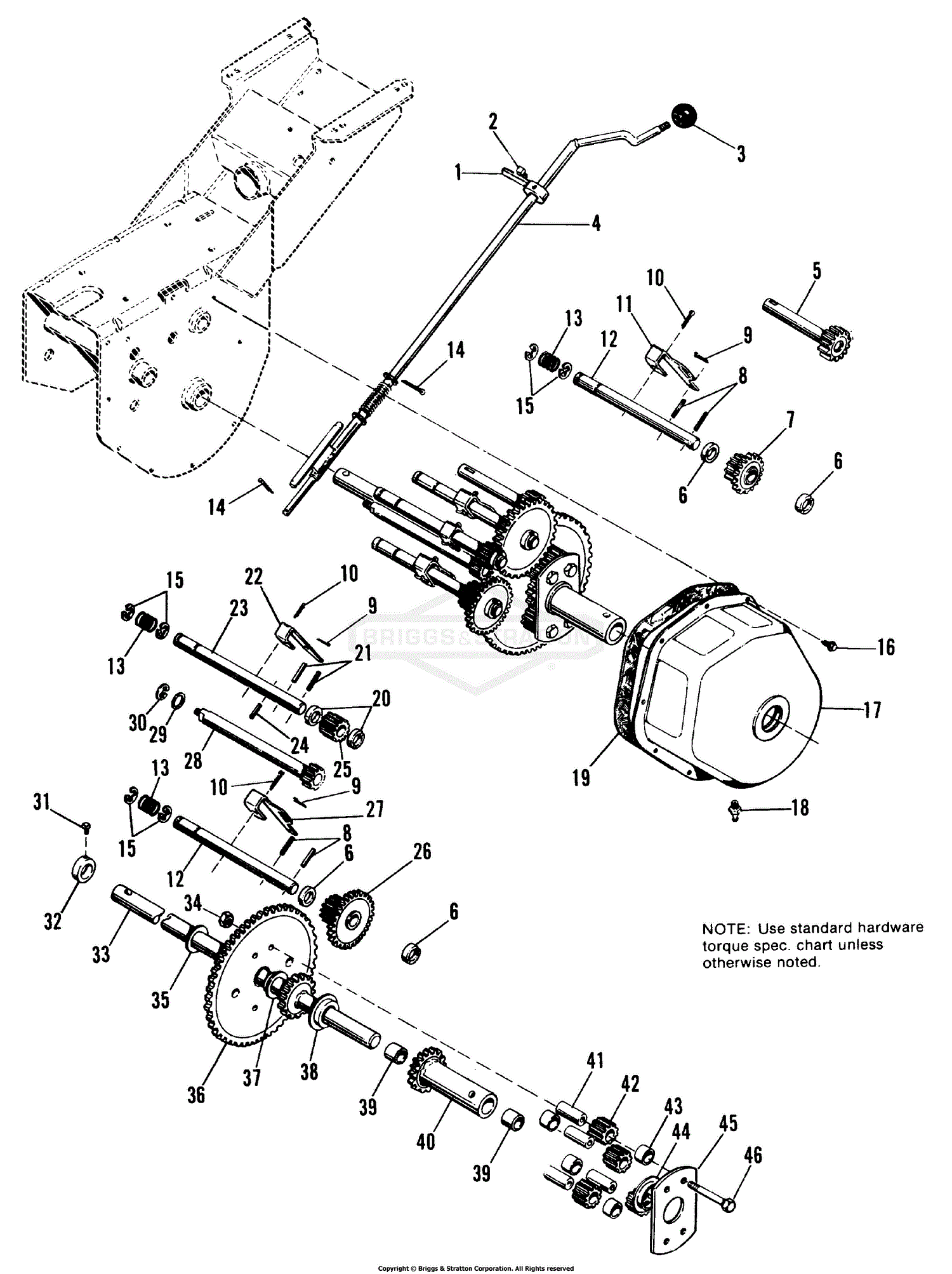Simplicity 1690245 26 Rotary Mower Parts Diagram For Transmission Group