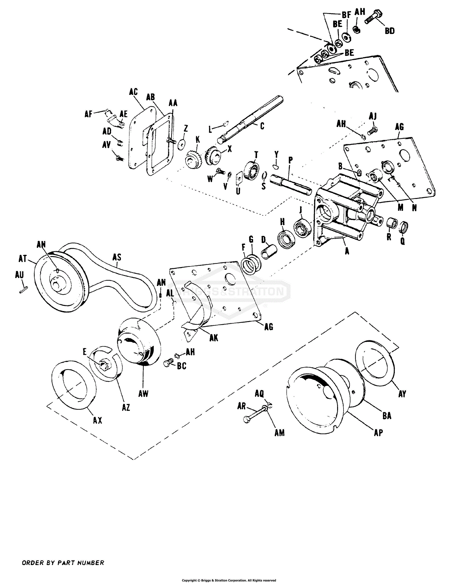Simplicity 2025072 - B-12, 12HP Parts Diagrams