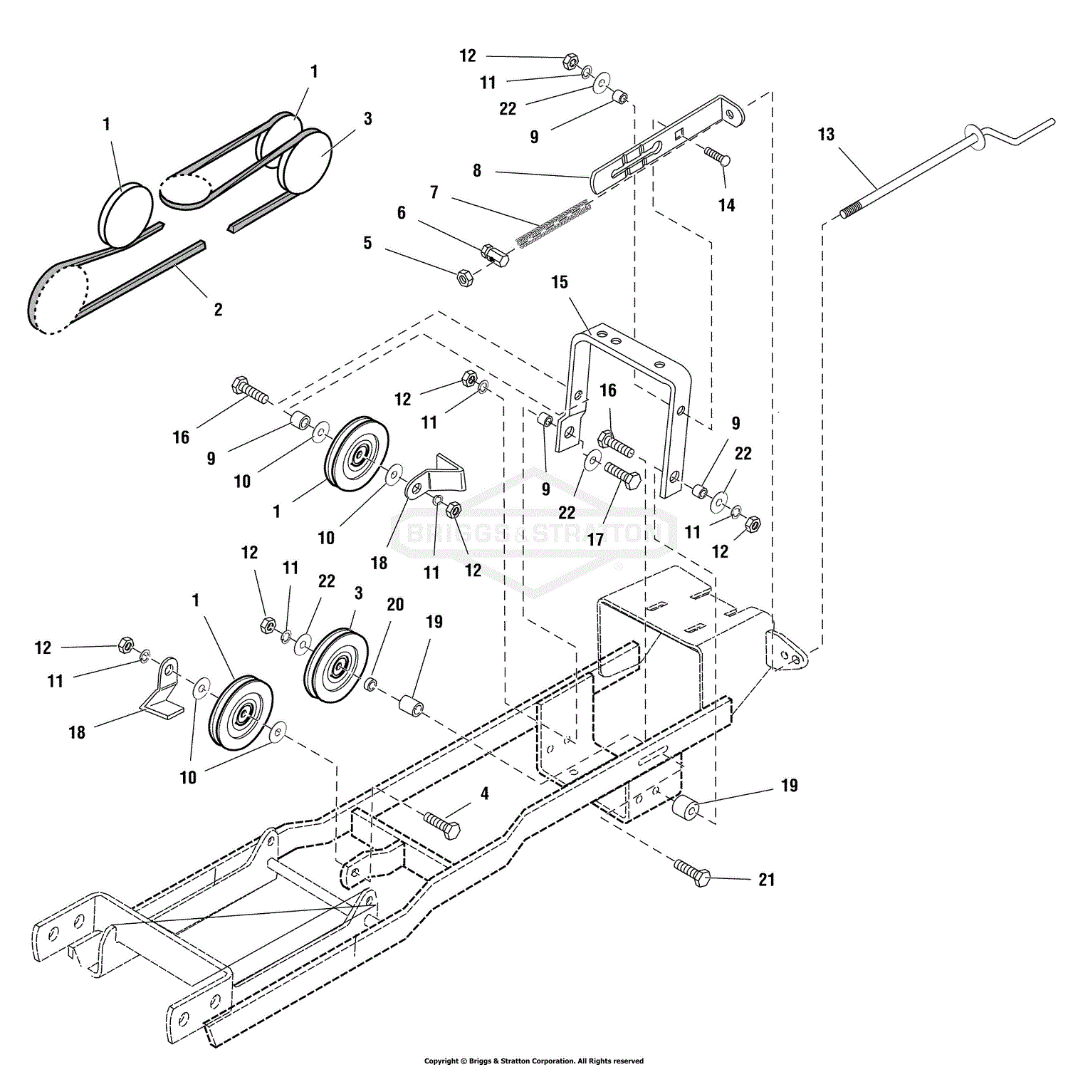 Simplicity 1694197 - Hitch, Sub Frame Snowthrower Parts Diagrams