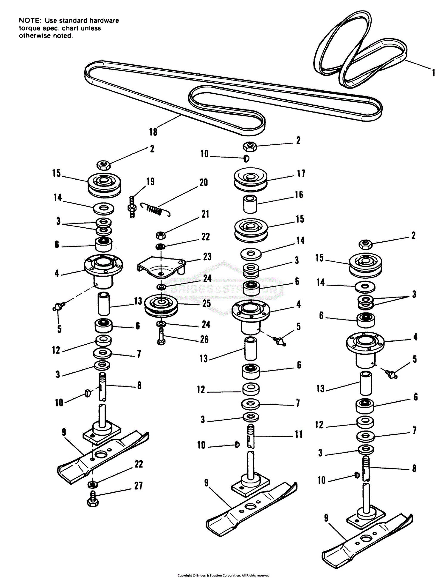 Simplicity 1690023 36 Rotary Mower Parts Diagram For 36 Mower Arbor Group
