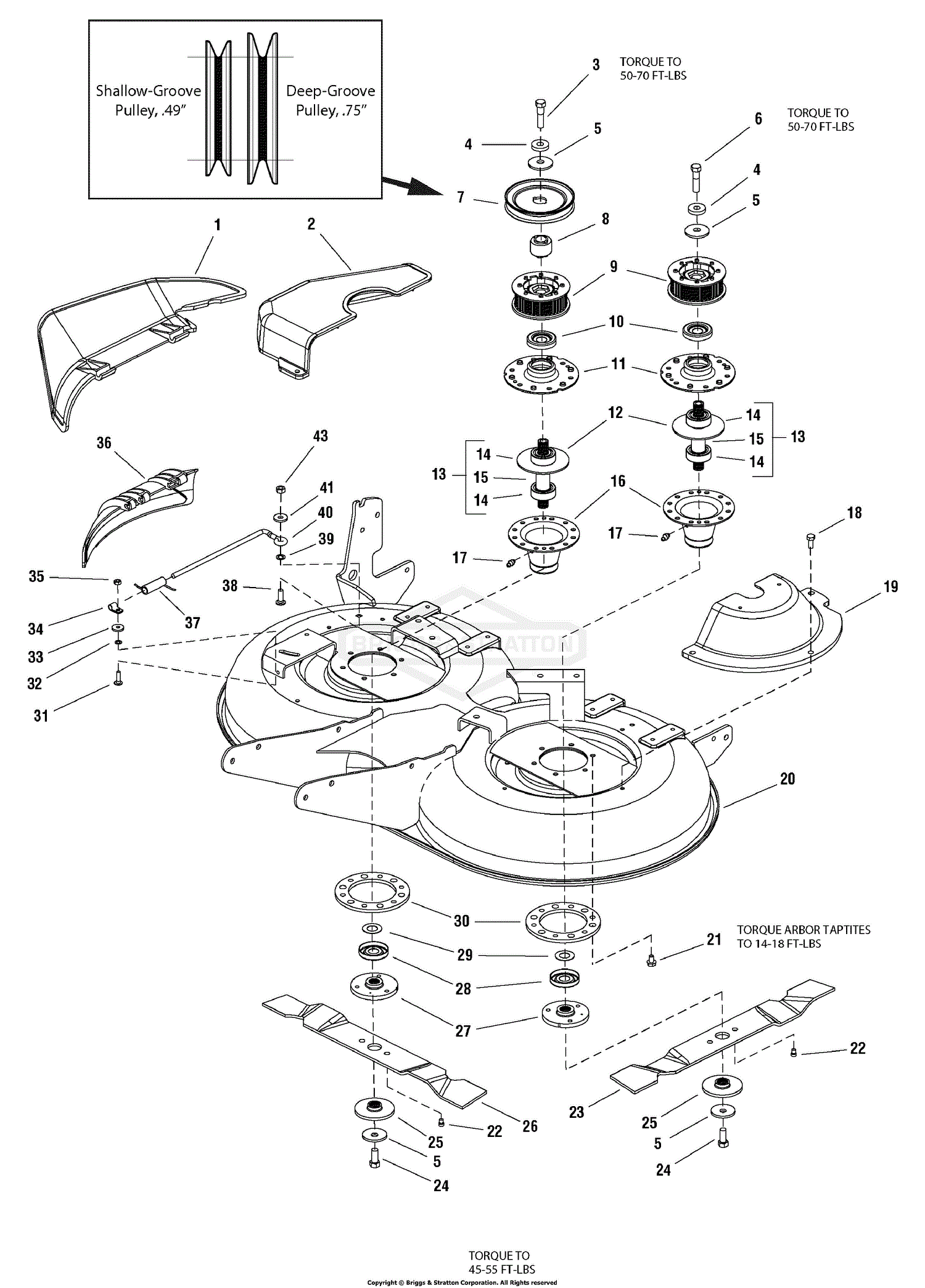Simplicity 1694976 - 40 Mower Deck (CE/Export) Parts Diagrams