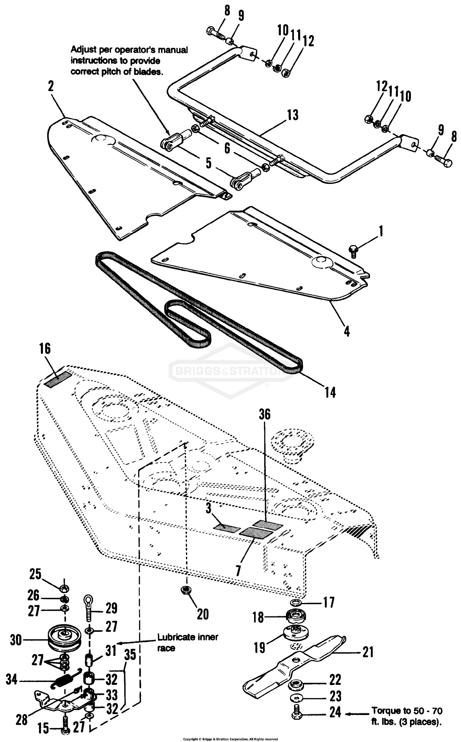 Simplicity Mower Parts Diagram