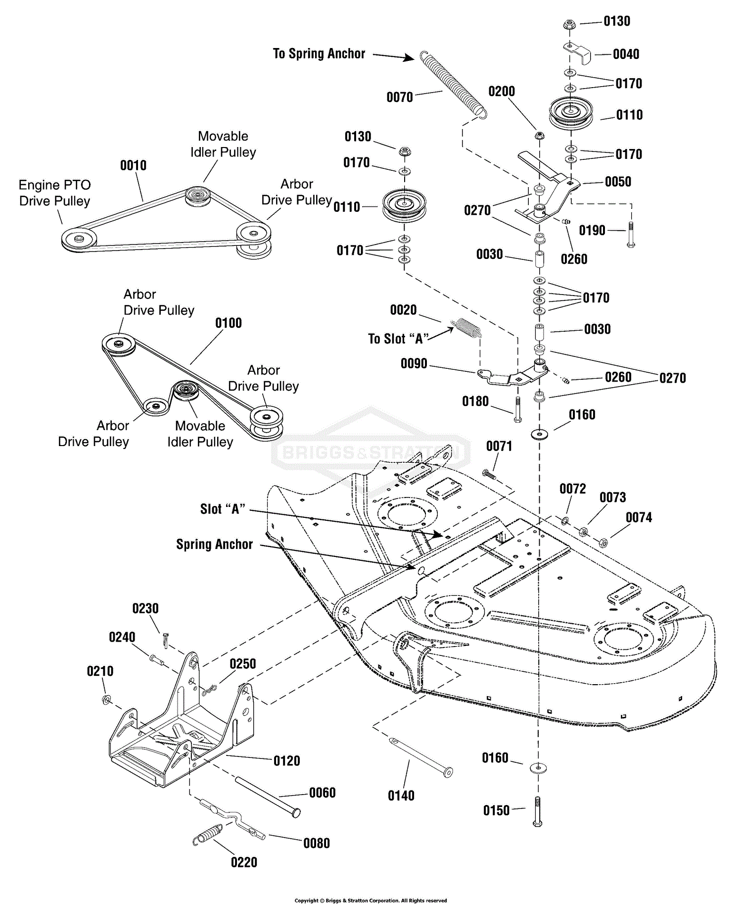 Simplicity 1696446 00 50 Mower Deck Parts Diagram For 50 127cm