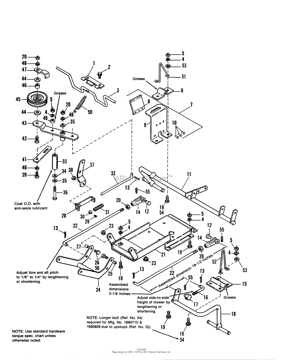 Simplicity 1690627 36 Rotary Mower Parts Diagram For 36 Clutch And Roller Support Group