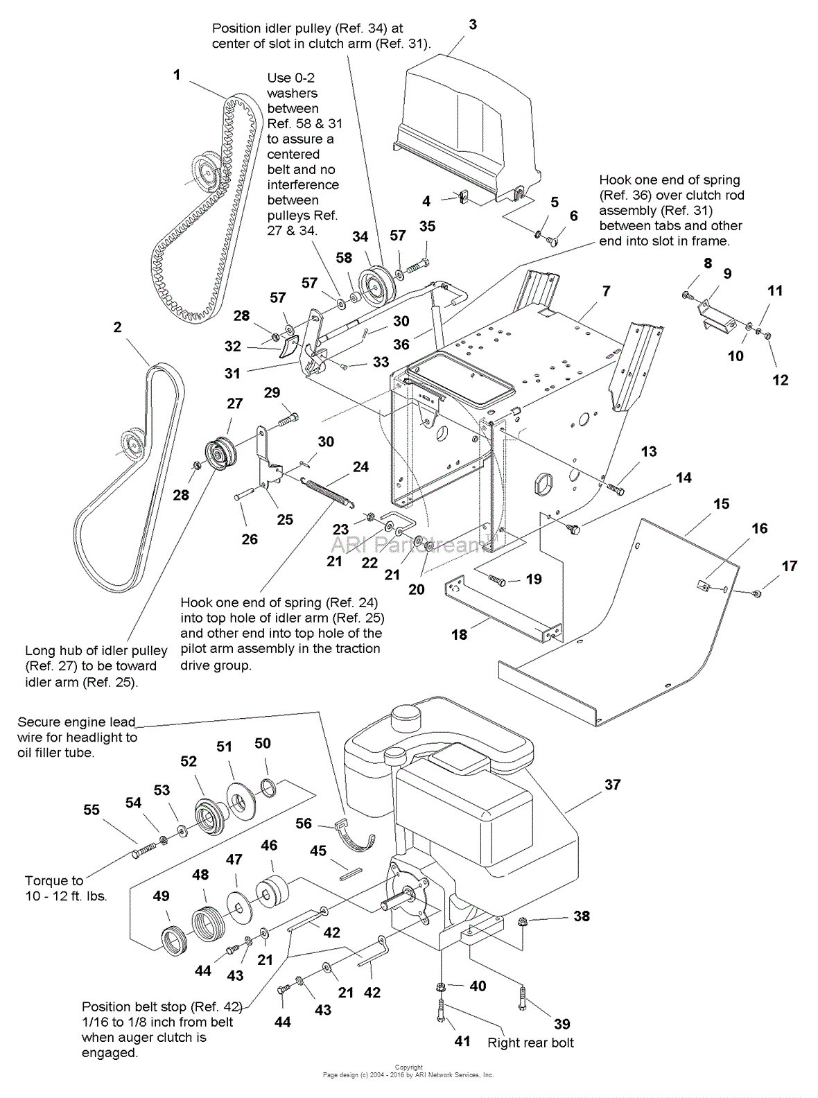 Simplicity 1693652 - 860DLX, 8HP 24" Snowthrower Parts Diagram for