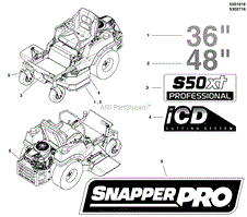 Snapper Pro 5901373 - S50XTKAV1948 CAL, 48