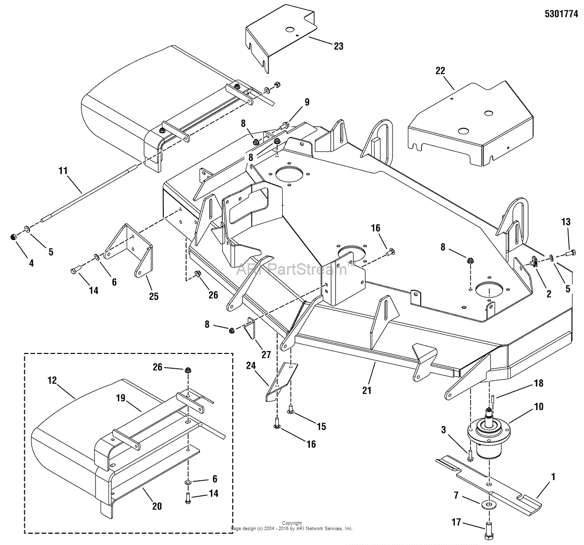 Snapper zero store turn mower parts