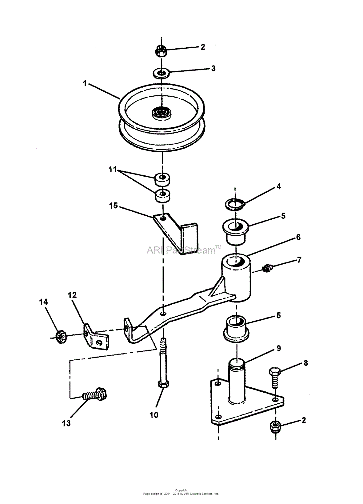 Snapper SPE360 36" Deck Attachment Pro Express Series 0 Parts Diagrams