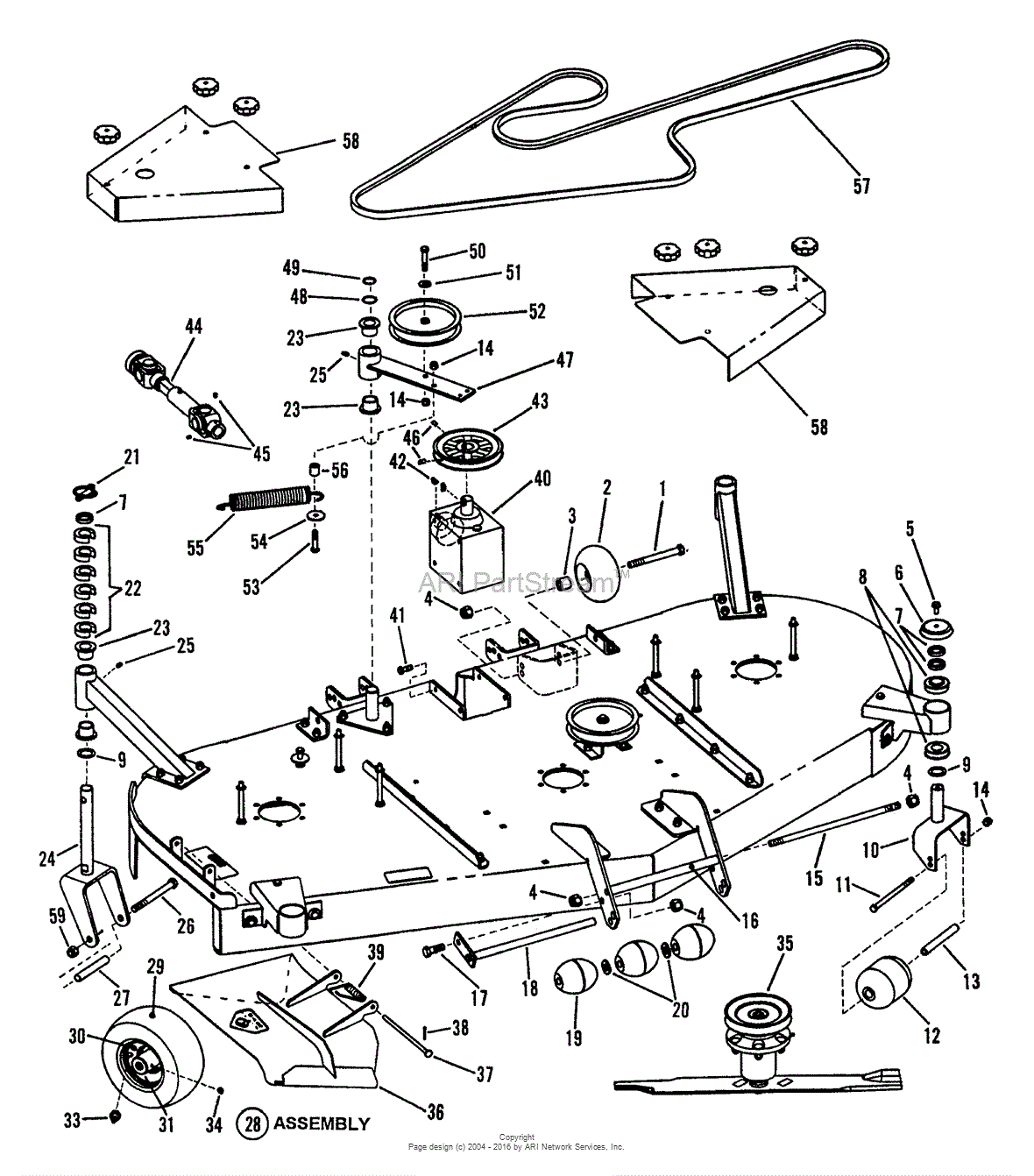 Snapper zero turn discount mower belt diagram