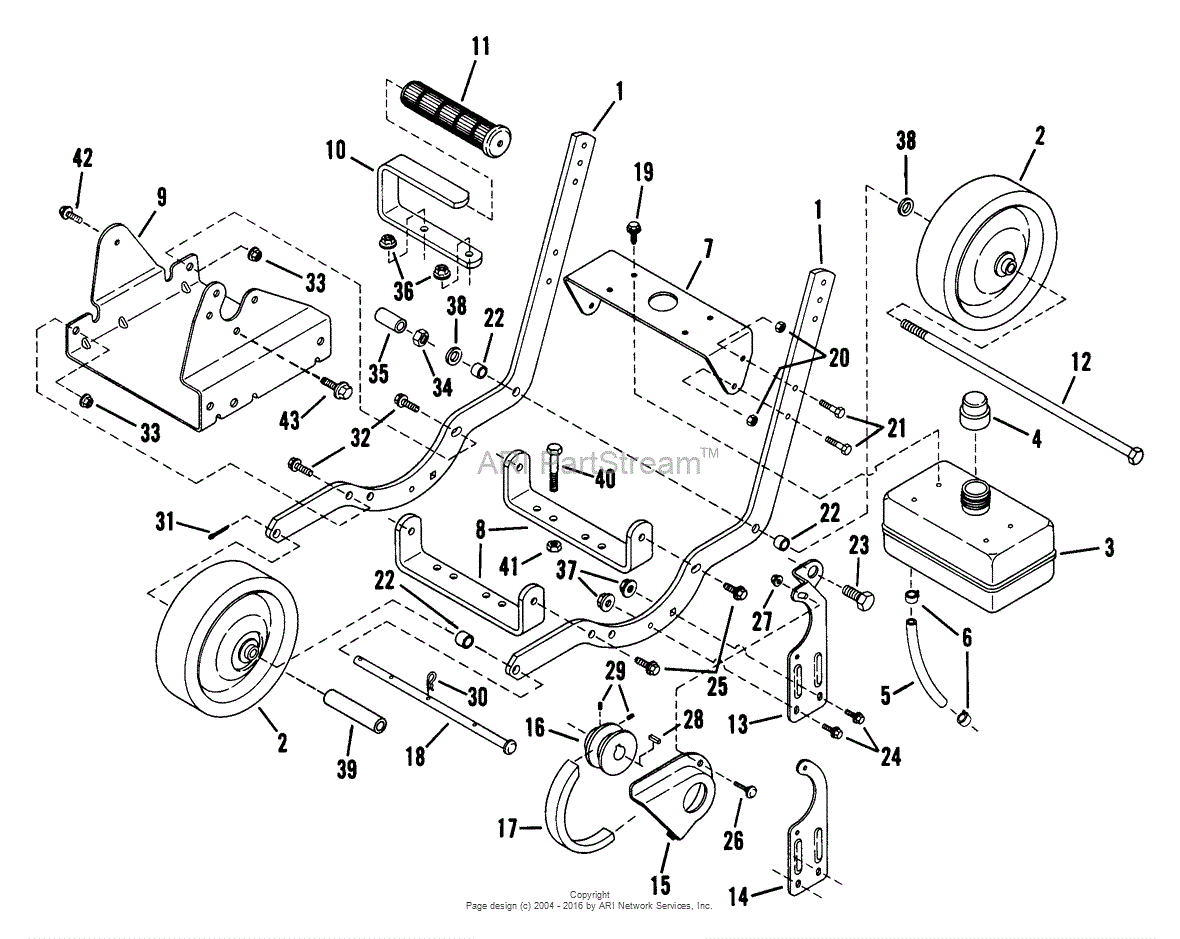 Snapper ET250-2 2.5 HP 2 Cycle Edger Trimmer Series 0 Parts Diagram for ...