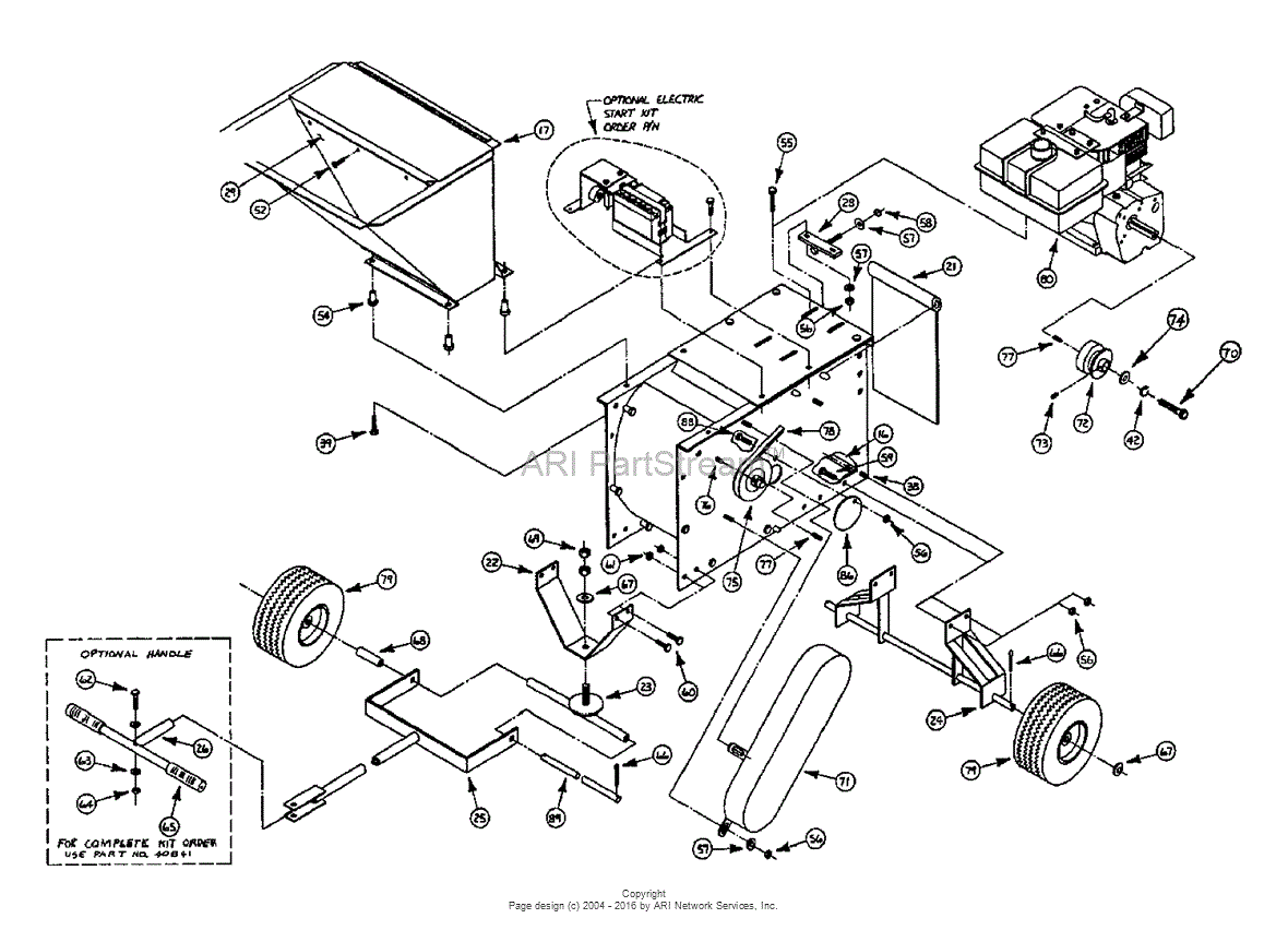 Snapper SG8000 8 HP Shredder Grinder Chipper Parts Diagram for Frame ...