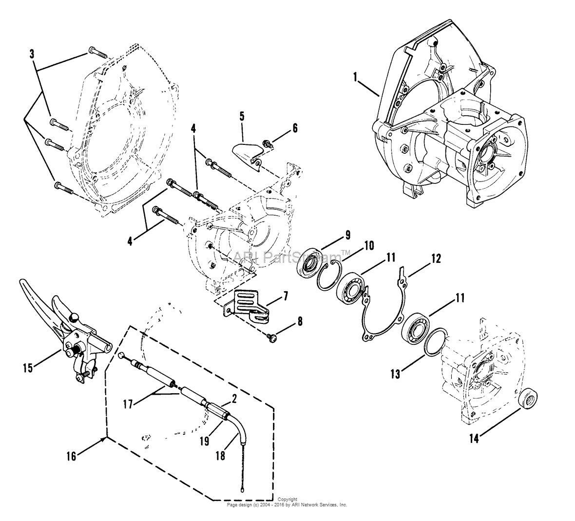 Snapper 4111SST 40.6cc Straight Shaft Trimmer Series 1 Parts Diagram ...