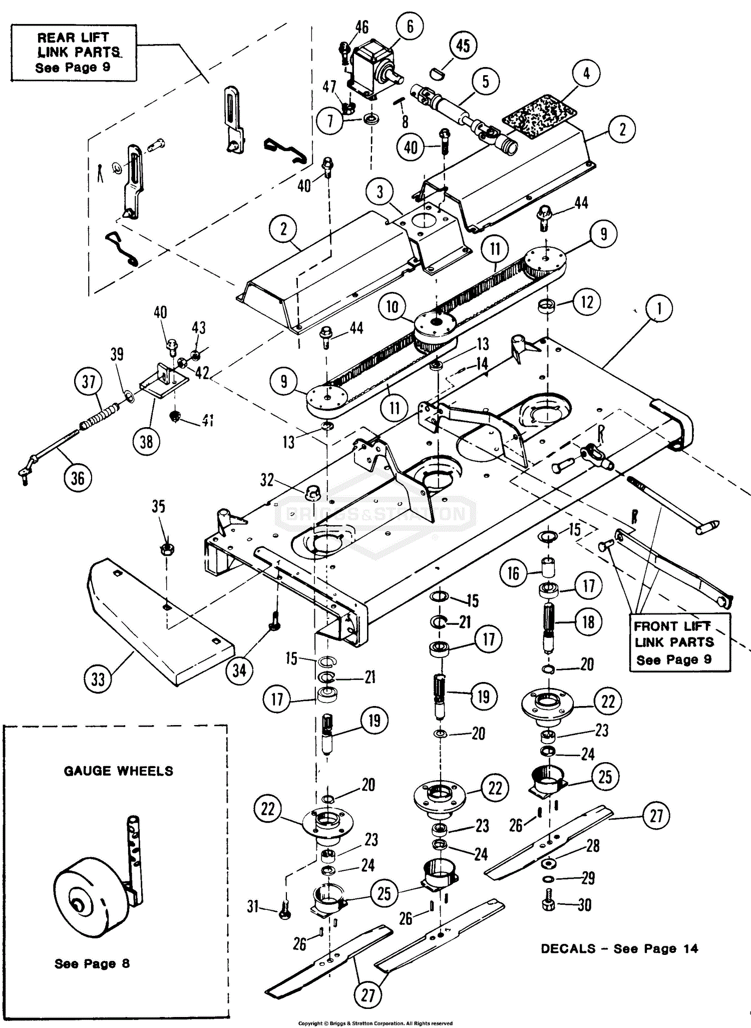 Snapper 54 Mower Attachment Mf Parts Diagram For Mower Deck