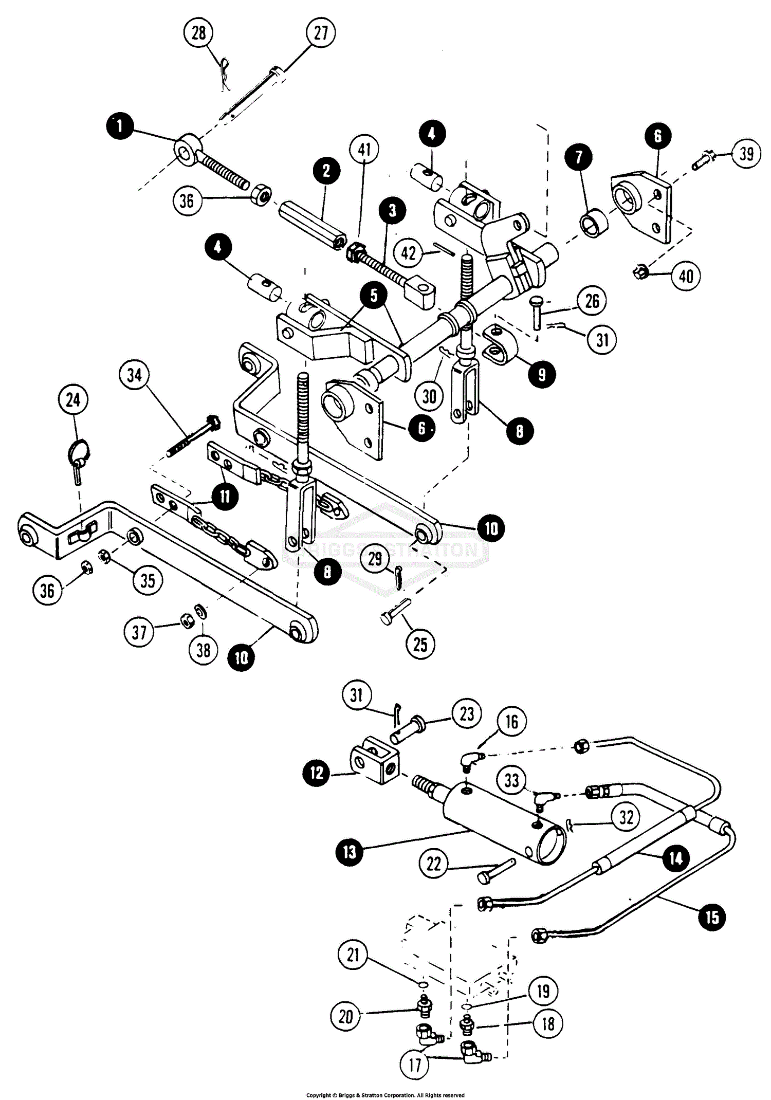 Snapper 1650 16 Hp Hydro Drive Garden Tractor Mf Parts Diagram For 3 Point Hitch