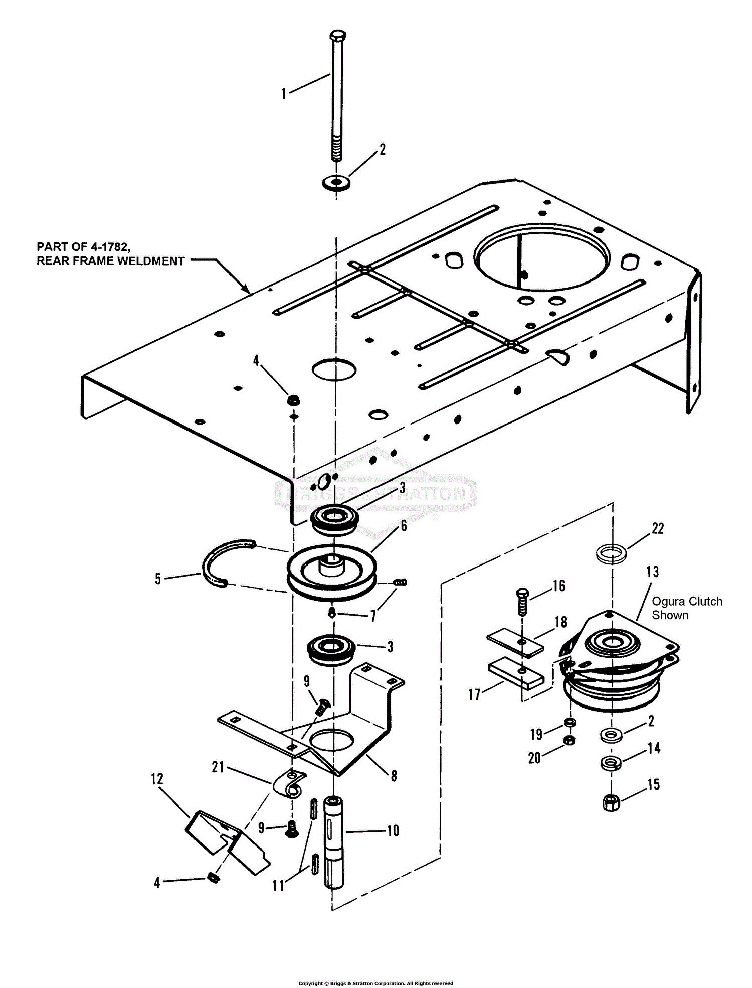 Snapper 82370 Hz15420kve 42 15 Hp Ztr Yard Cruiser Series 0 Parts Diagram For Clutch Assembly 8520