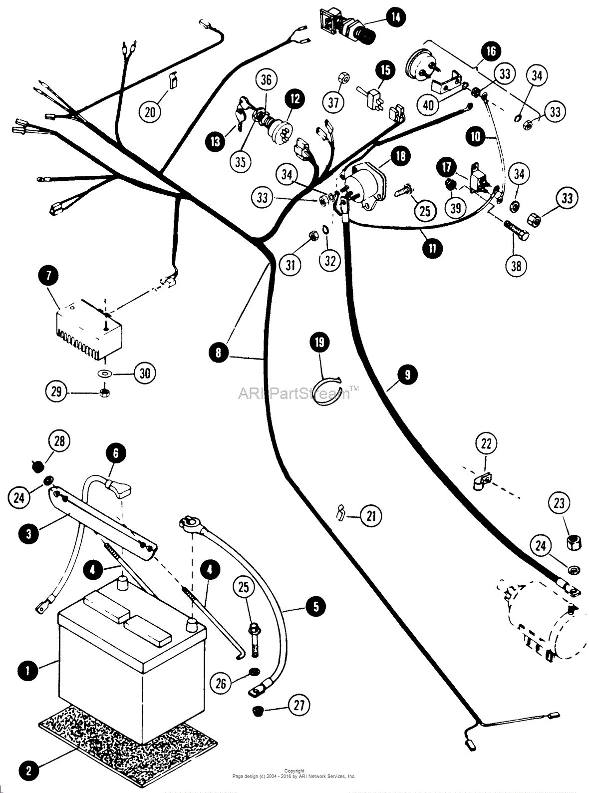 Snapper 1855 (80828) 18 HP Twin Cyl Hydro Drive Garden ... electric hydraulic lift diagram for wiring 