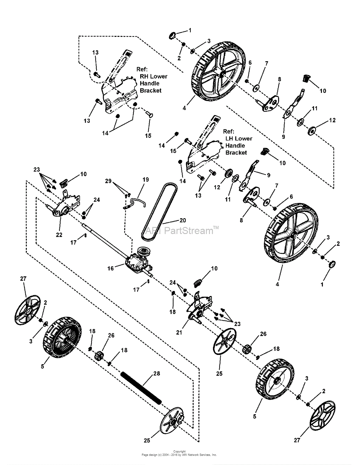 Snapper SPV2270HW 7800709 Snapper 22 7.0TP Variable Speed High Wheel Mower Parts Diagrams