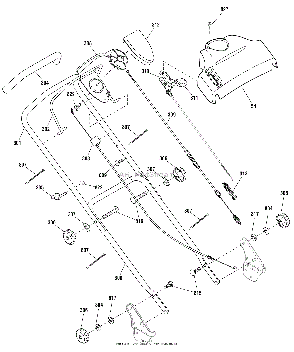 Snapper Erds19700 881036 19 Euro Self Propelled Mower Parts Diagram