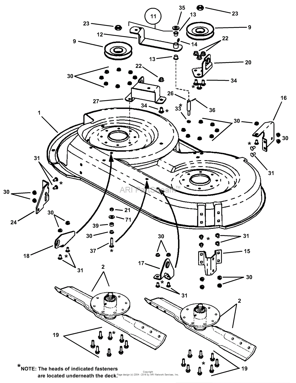 Snapper Hzs14381bve 38 14 Hp Ztr Yard Cruiser Series 1 Parts Diagram For Mower Deck Assembly 6008