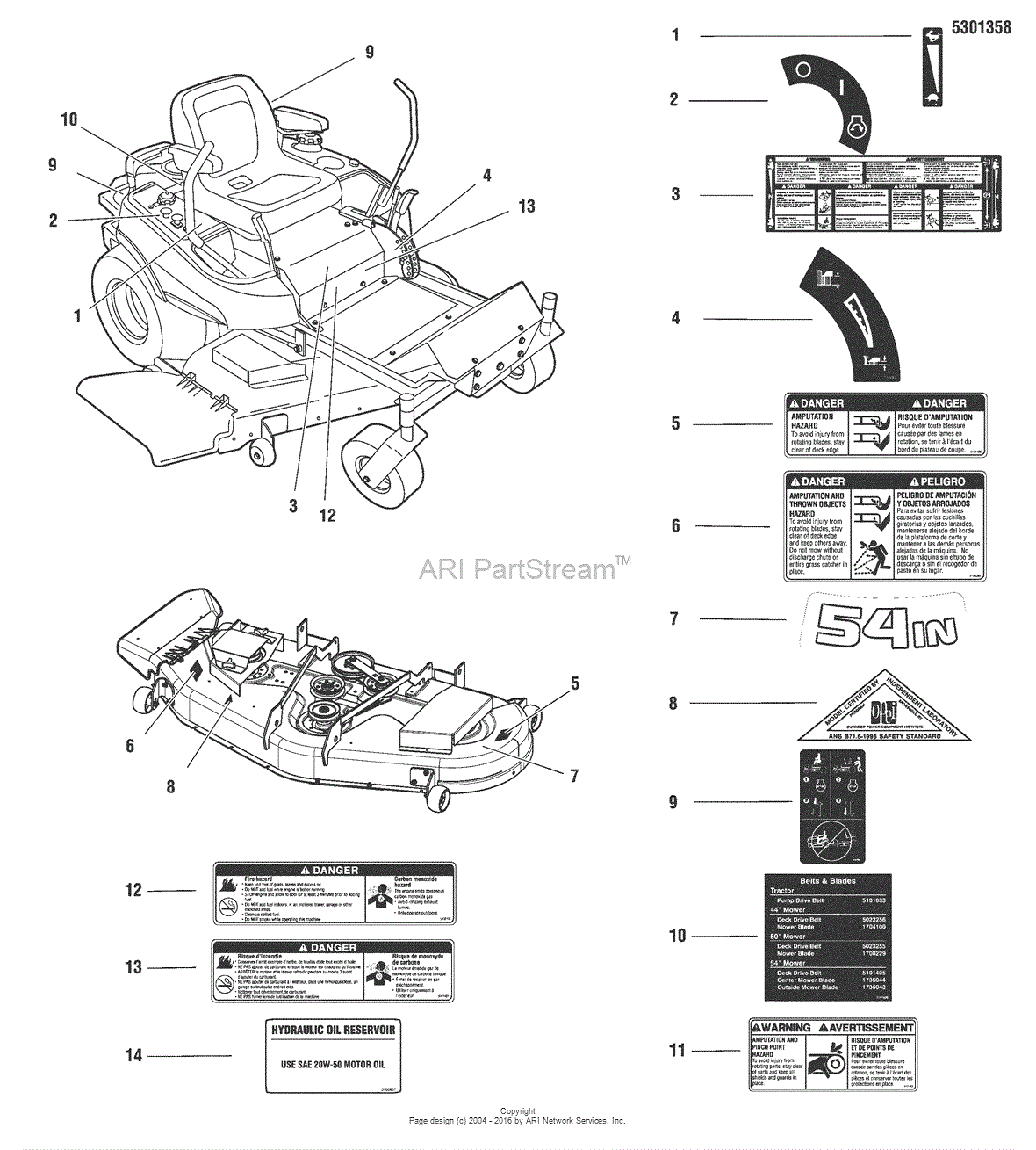 Snapper 35900755 - 55ZB2654FC, 54