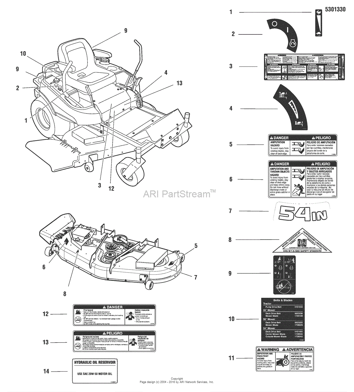 Snapper 5900748 - 355ZB2654, 54